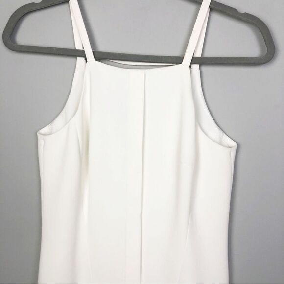 TRINA TURK | Cutout Back Pleat Front White Mini Dress Women’s Size 0 - Picture 3 of 8